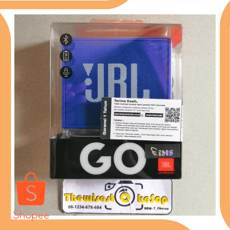 Jual perkakas Speaker Bluetooth JBL Go New Original Garansi Resmi IMS 20D Limited
