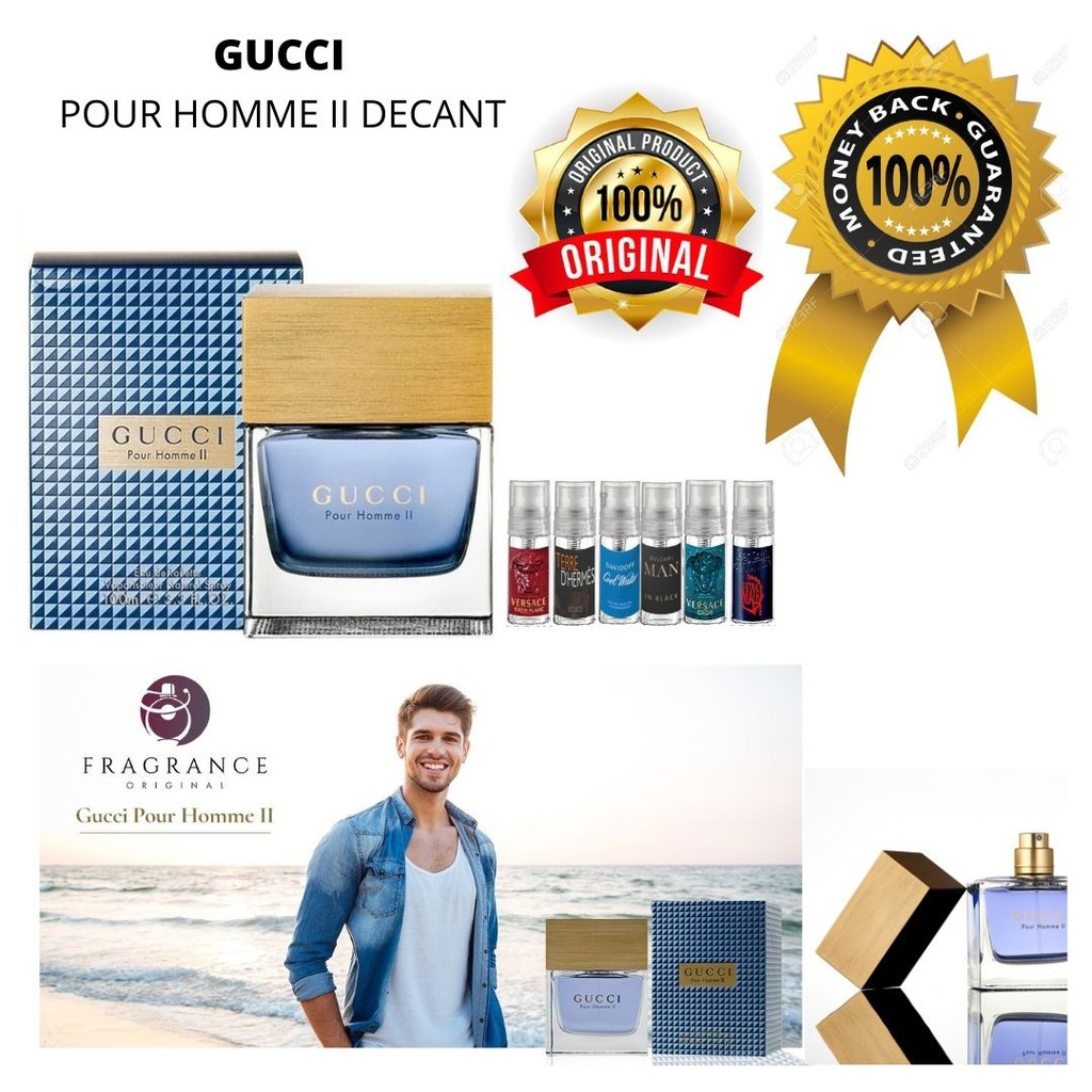 Parfum Origin Gucci Pour homme II EDP Decant 5ml 181