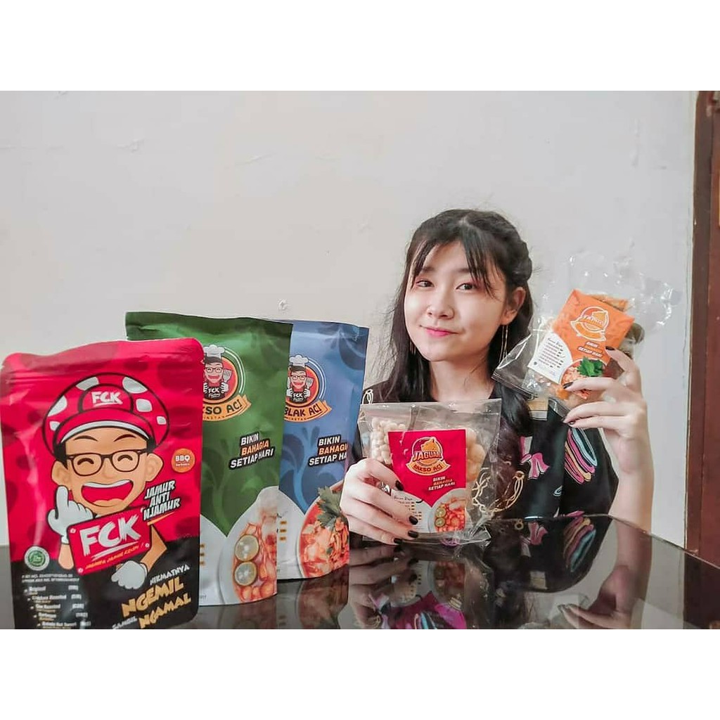 JAMUR CRISPY FCK 550 pcs SEMUA VARIAN PAKET DISTRIBUTOR JAMUR KRISPI MAKANAN RINGAN / CAMILAN ENAK