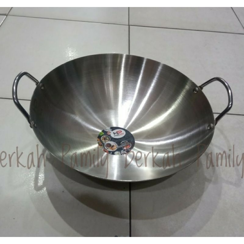 Wajan Kuali Stainless Steel Home Pro Wajan Kettle Stainless Tebal