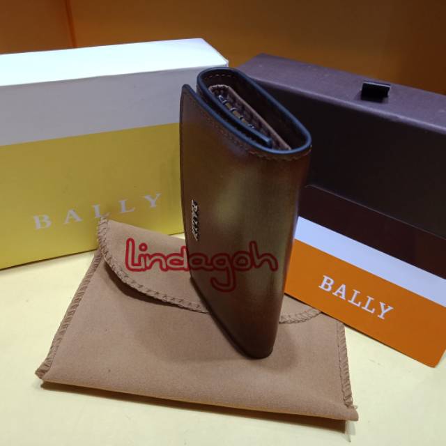 Dompet bally gantungan kunci kulit kualitas super premium pria wanita