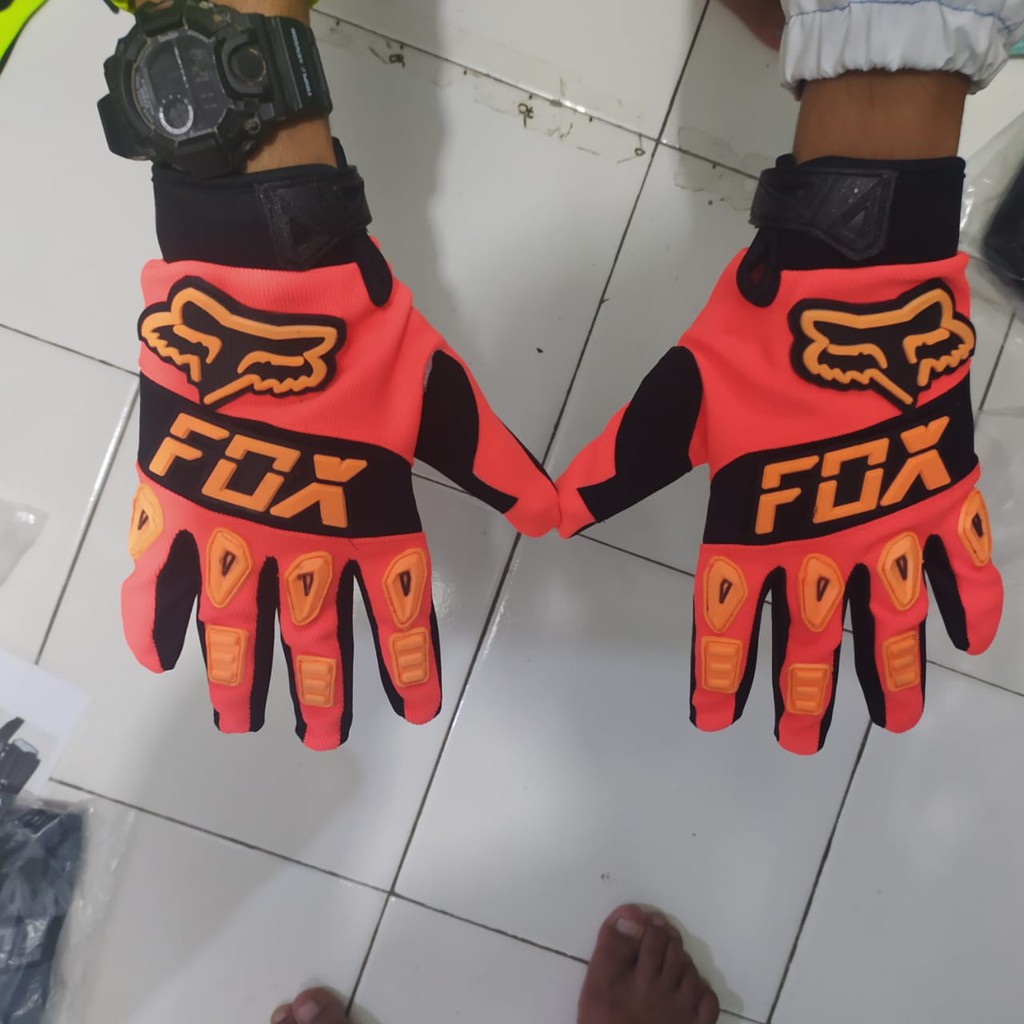 sarung tangan sepeda glove trail cross sarung tangan motor dirtpaw terlaris orange