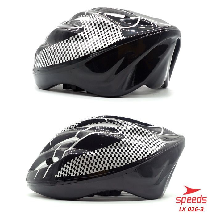 Helm Sepeda Inline Skate Helm Dewasa Protector Head MTB Gunung Lipat PVC Foam Speeds 026-3