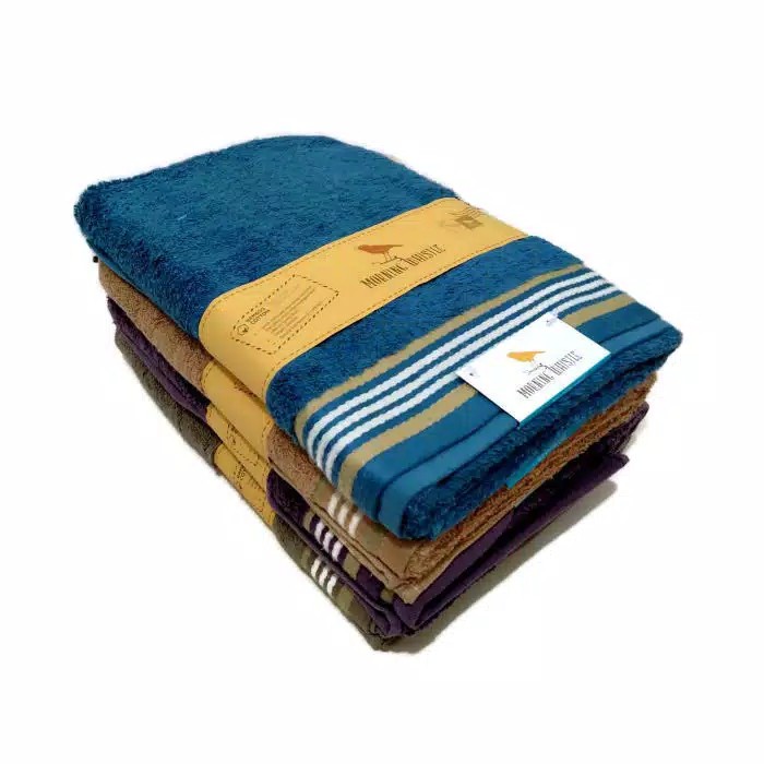 Handuk Morning Whistle Serat Bambu Motif Hagi