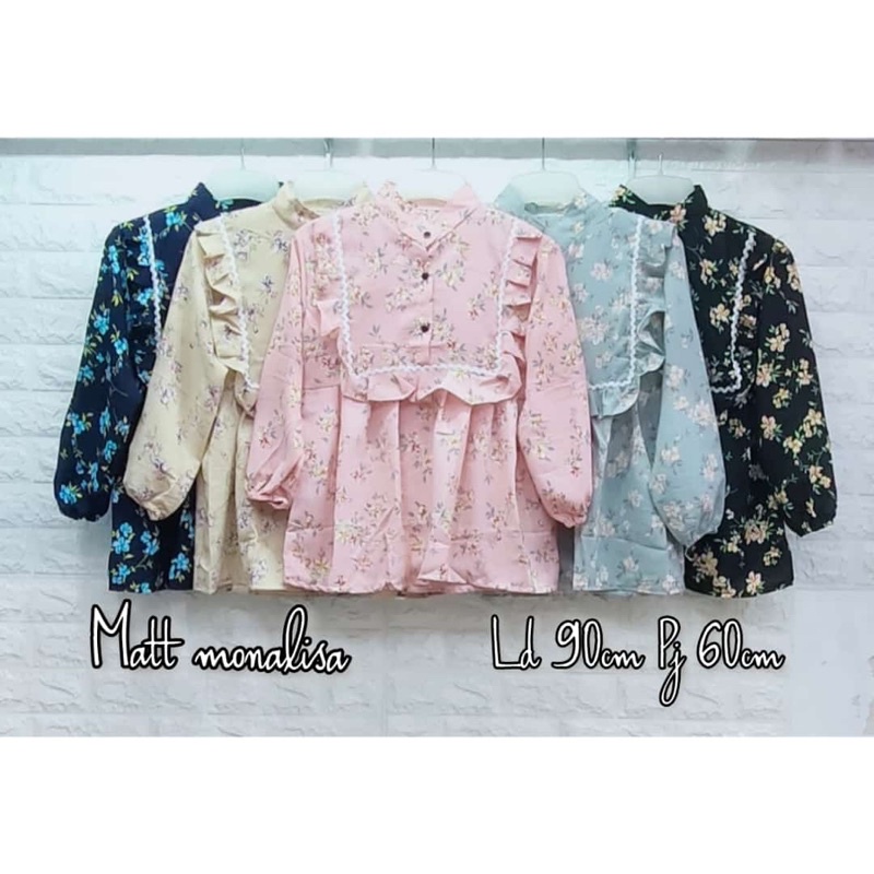 Blouse Wanita motif Bunga