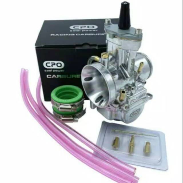 Karburator carburetor karbu kotak Pwk 34 CPO cool power chrome original produk