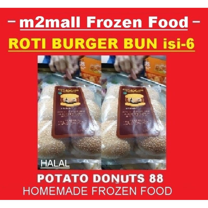 

Harga Lagi Promo Roti Burger 88 isi 6 pcs HOMEMADE M2Mall Frozen Food