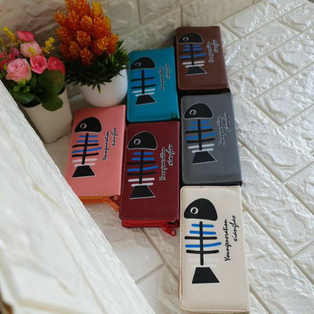 EVYSHOP DOMPET WANITA PANJANG MURAH MOTIF IKAN GROSIR BLITAR