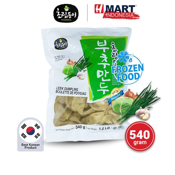 

Choripdong Frozen Fried Leek Dumpling - Pangsit Korea (Mandu) Isi Daun Bawang 540g