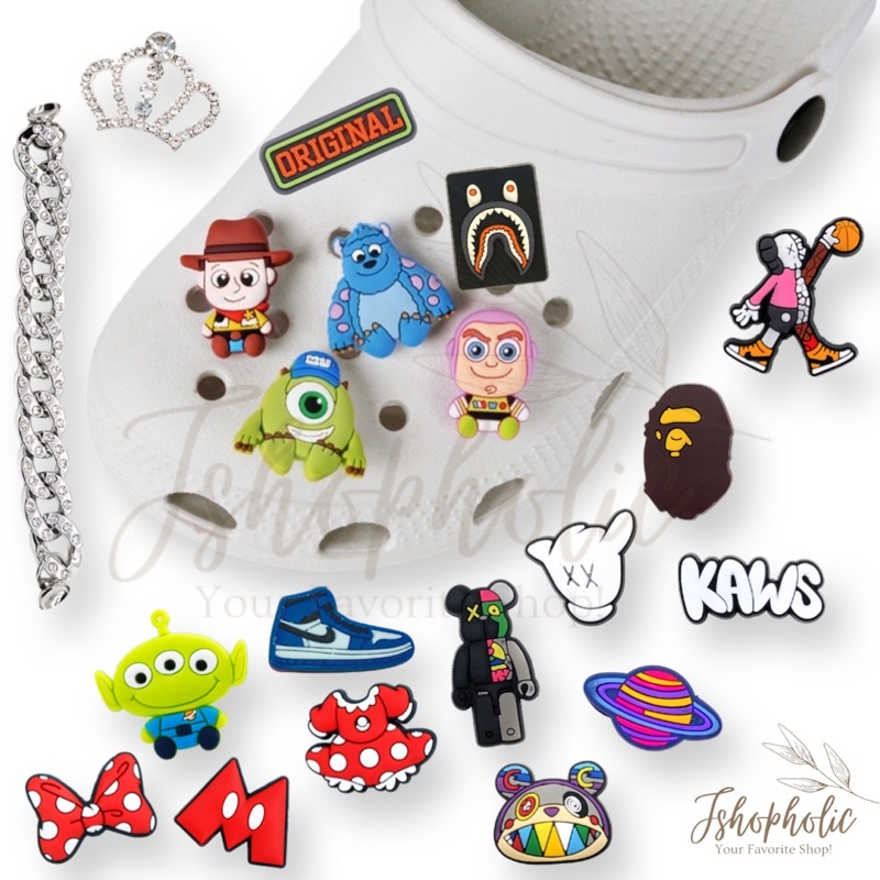 Jual Jibbitz Crocs hiasan aksesoris sandal / jibits crocs / sandal