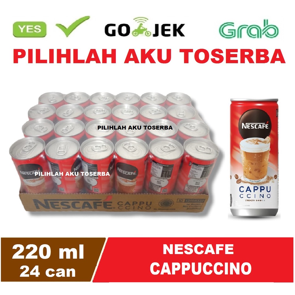 Kopi Nescafe Kaleng CAPPUCCINO Can 220 ml - ( HARGA 1 DUS ISI 24 )