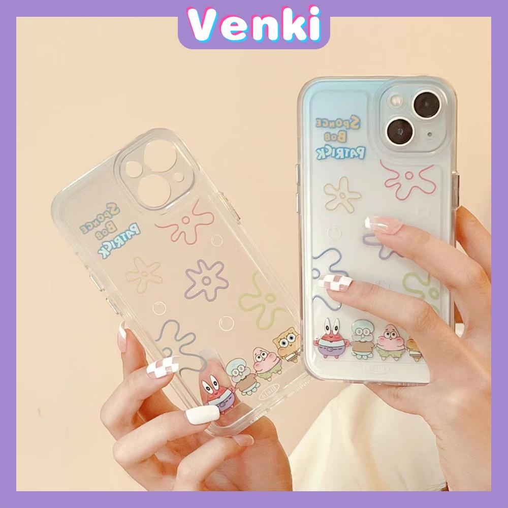 iPhone Case Silicone Soft Case Clear Case Thickened Shockproof Protection Camera Metal Button Cartoon Cute Compatible For iPhone 11 Pro Max 13 Pro Max 12 Pro Max 7Plus xr XS Max