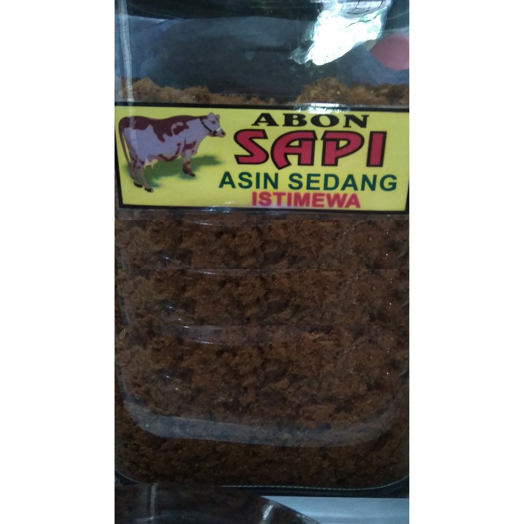 

Abon Sapi Istimewa Asin Sedang