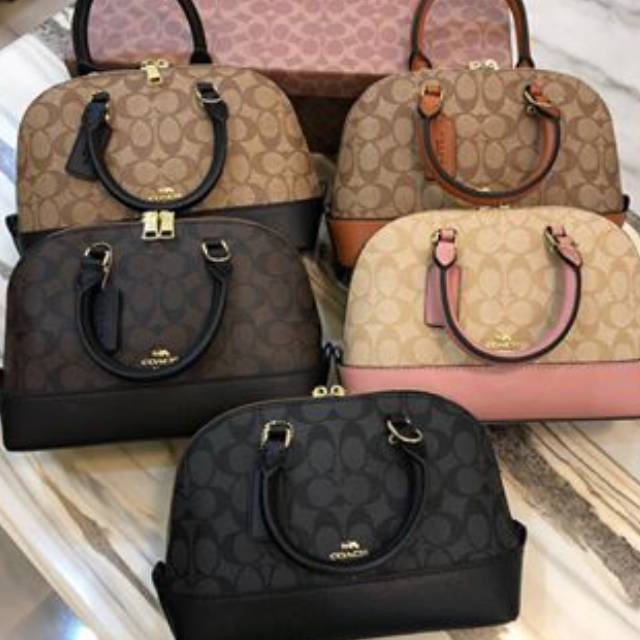 Coach sierra signature satchel