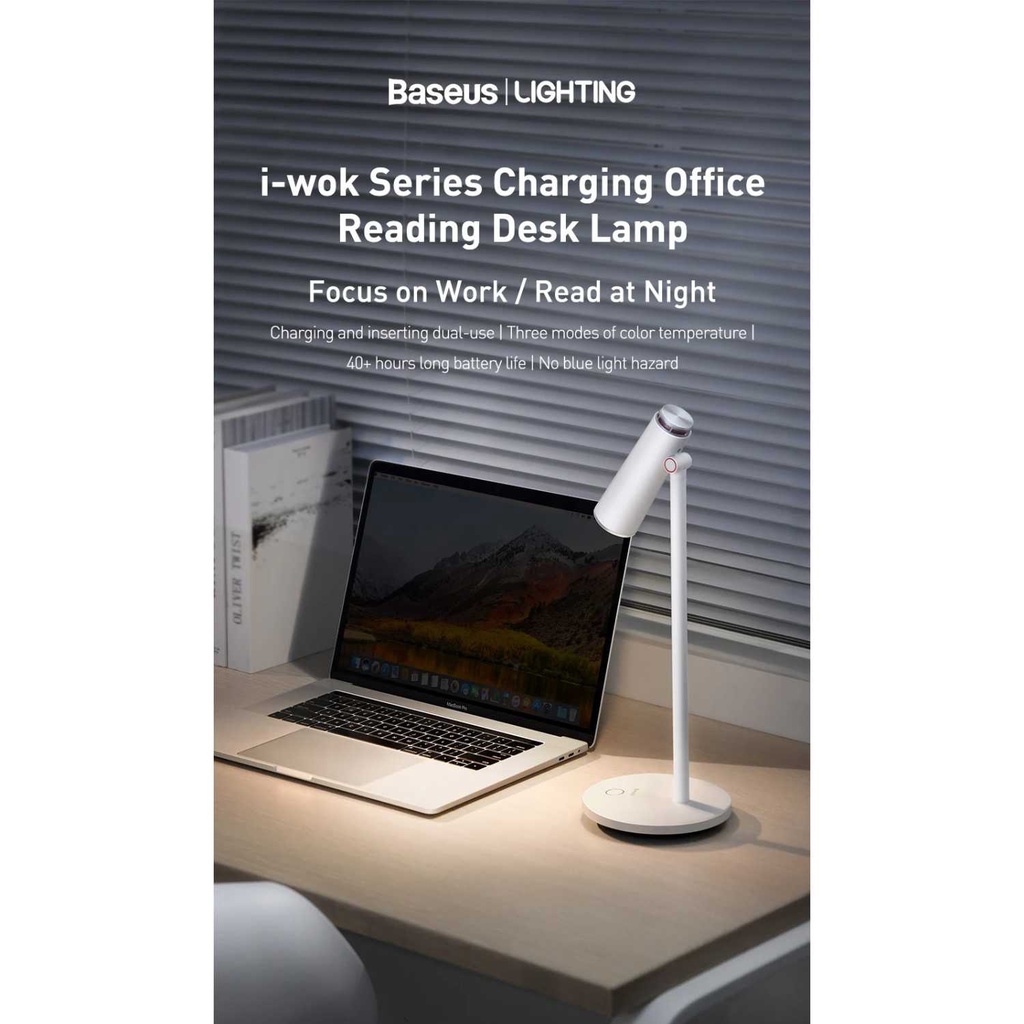BASEUS i-wok Series Desk Lamp Charging Reading Spotlight DGWIK-A