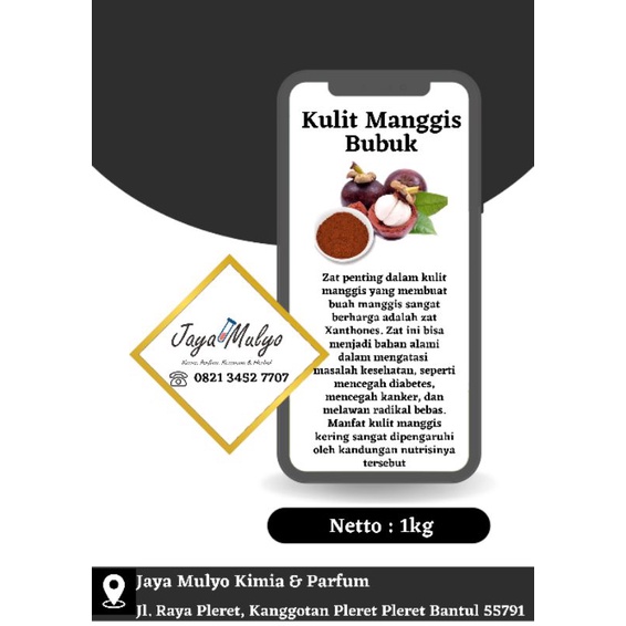 

Kulit Manggis Bubuk (1kg)