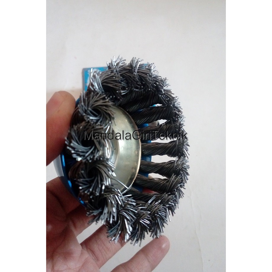 Wire Cup Brush / Sikat Mangkok Model Kepang