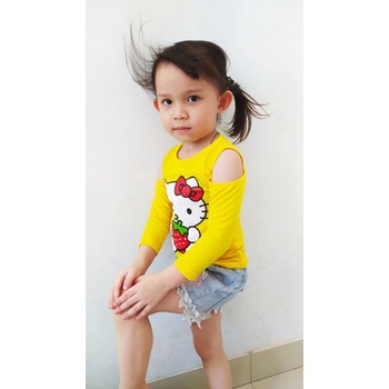 VISION ONLINE-KAOS BAJU P270 HK STRAWBERRY ANAK PEREMPUAN 1 TAHUN MURAH KEKINIAN LUCU KOREA PANJANG