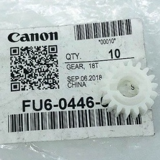 

Gear 18T Mesin Fotokopi Canon IRA 6075/6275 FU6-0446-000 Original