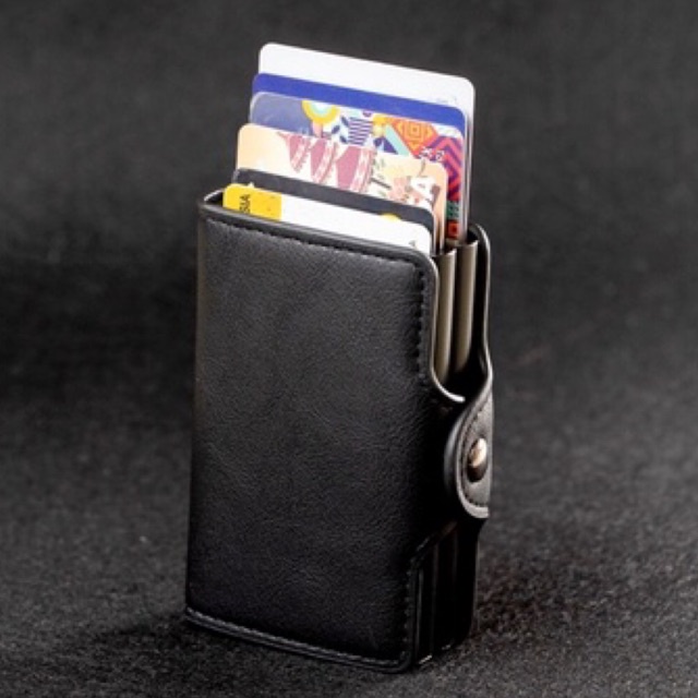 Dompet Pria Slim Mini Kartu Cardholder Anti RFID ZED Wallet