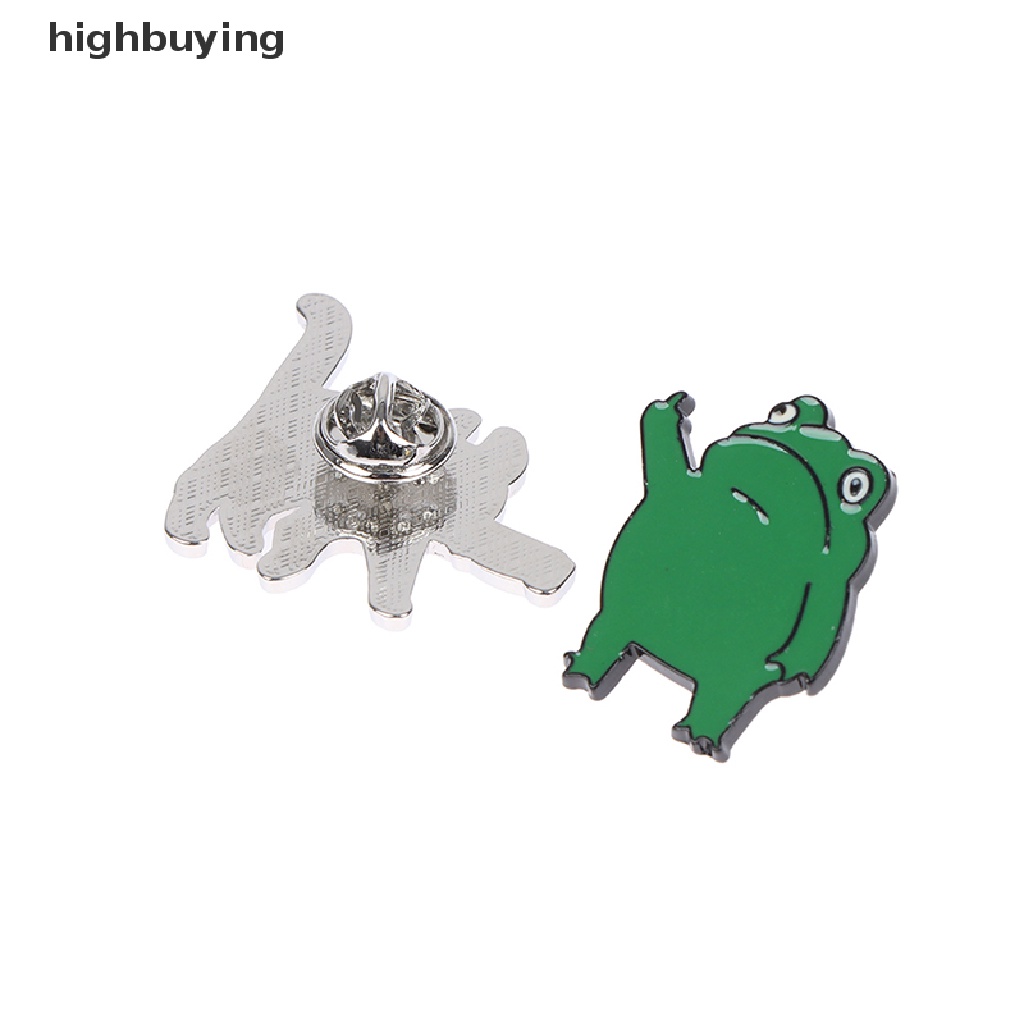 Hbid 1pc Bros pin Enamel Desain Katak Lucu Dengan Gagang Pisau