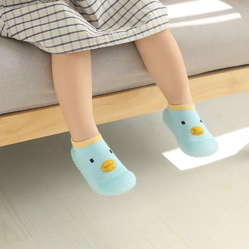 Kaos Kaki Bayi Sepatu Bayi Baby Newborn Model Prewalkers Shoes Alas Karet Antislip / Kaos Kaki Sepatu Bayi Laki Laki Cowok Perempuan Cewek Alas Karet Korea Lucu PREWALKERS SHOES DUCK