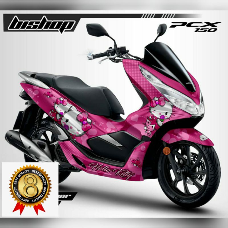 Decal Sticker Honda PCX 150 Full Body motif Hello kitty