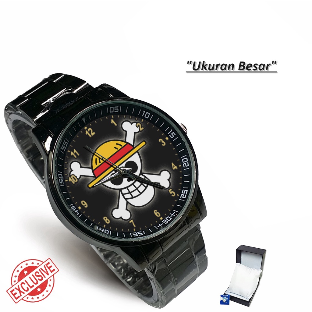 Jam Tangan Rantai Couple ONE PIECE TENGKORAK (Special)