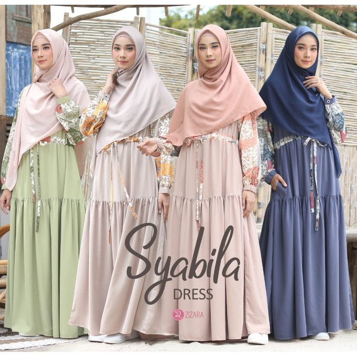 SYABILA DRESS || Gamis Syari Terbaru by ZIZARA