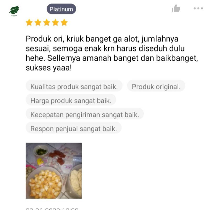 150 Pcs CUANKI LIDAH 1 Bal Cuangki lidah Batagor Khas Garut Pelengkap Baso Aci, Seblak, Mie Instan