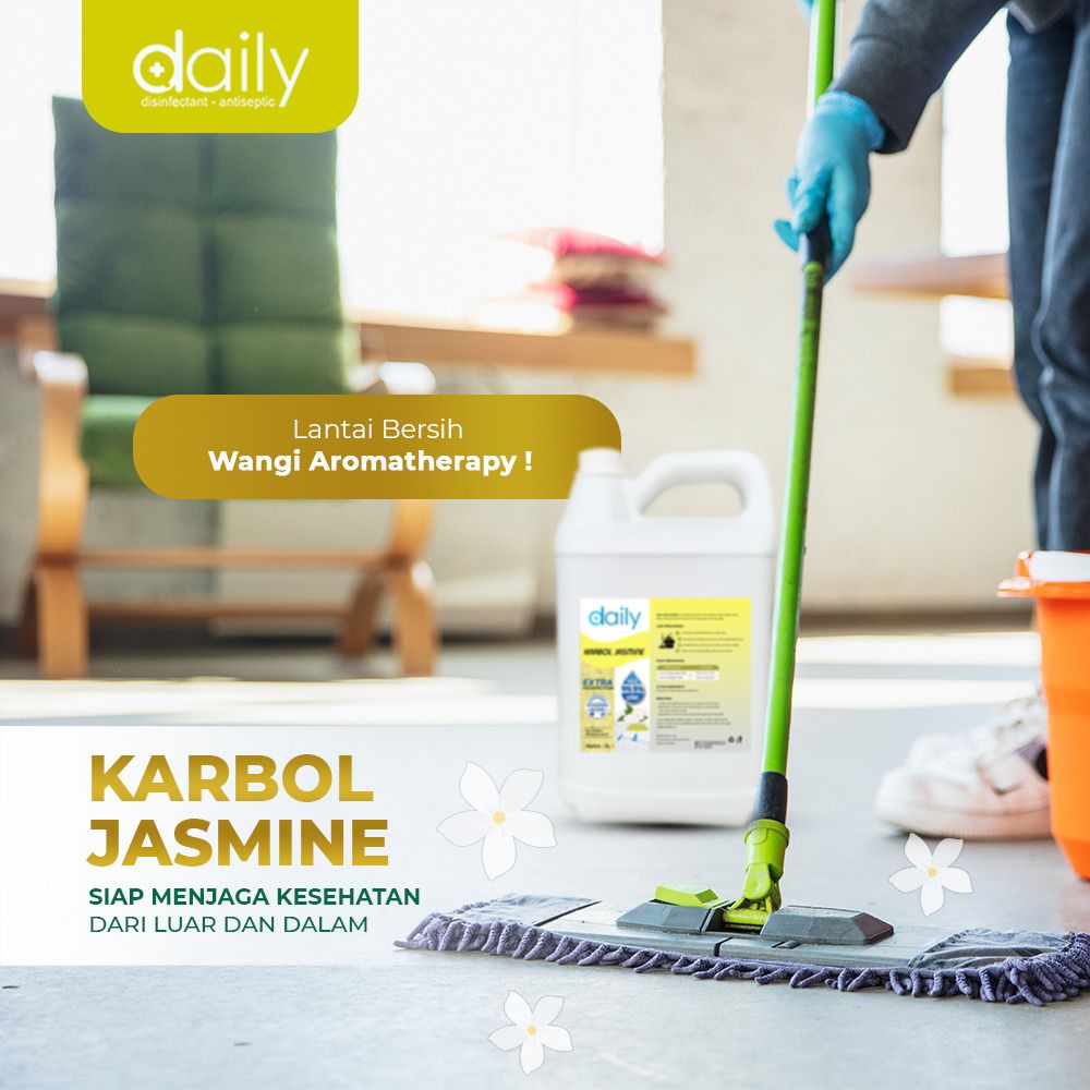 Karbol 5 Liter Daily Aroma Jasmine Premium Anti Nyamuk &amp; Serangga