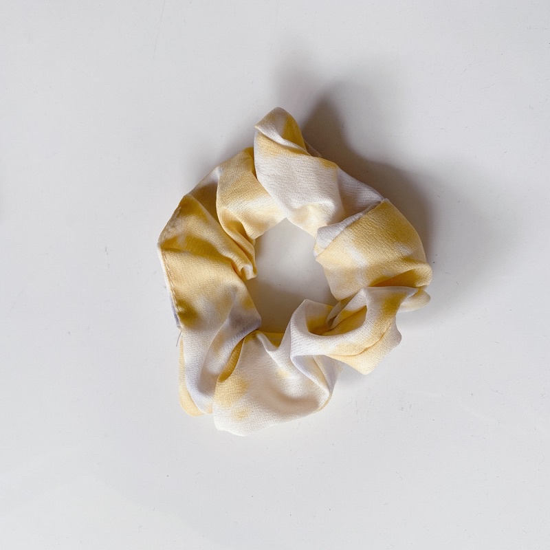 Ikat Rambut Simple / Paket Scrunchy Korea / Korean Scrunchies Set / Cepol Hijab-Yellow