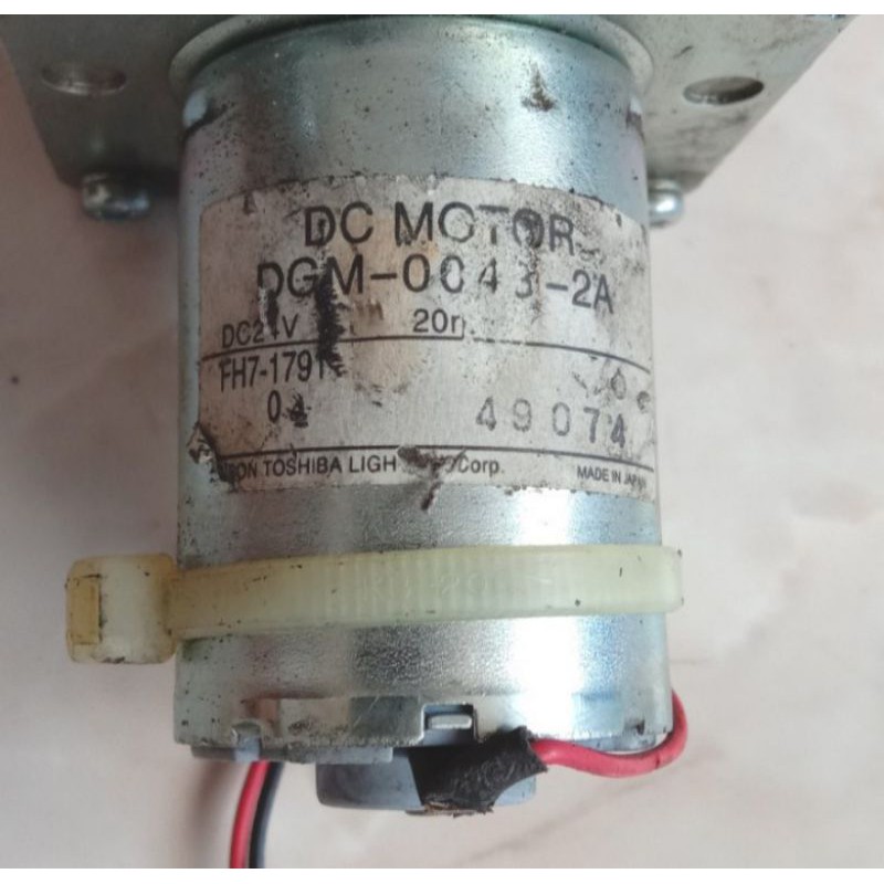 Toshiba Motor Dc Brudhead 24V 20Rpm