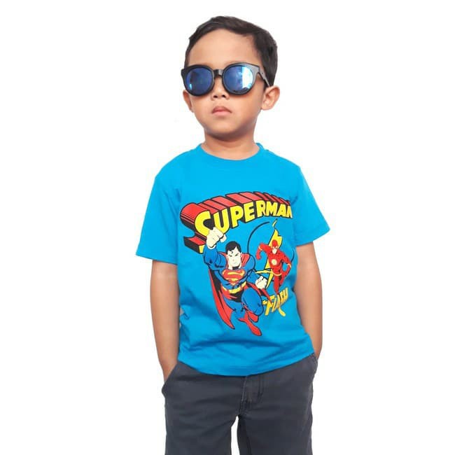 SUPERMAN Kaos anak laki - laki murah 2-9 tahun motif karakter