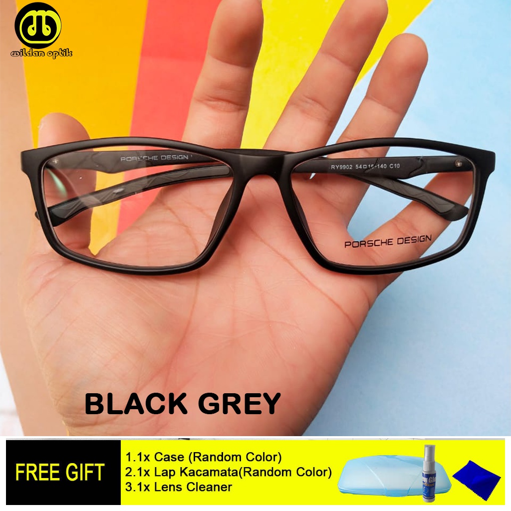 BEST SELLER !! KACAMATA(FRAME+LENSA) SPORTY KOTAK PD 9902 ANTI RADIASI UV/BLUERAY/POTHOCHROMIC/BLUECHROMIC