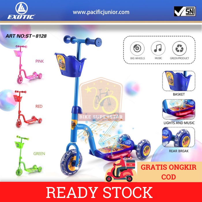 Scooter Skuter Otoped Anak Exotic ST8125 ST8126 ST8128