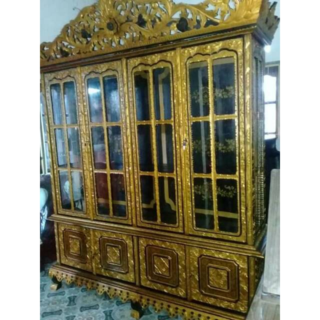 Lemar Hias khas Palembang 4 Pintu Garansi 5tahun