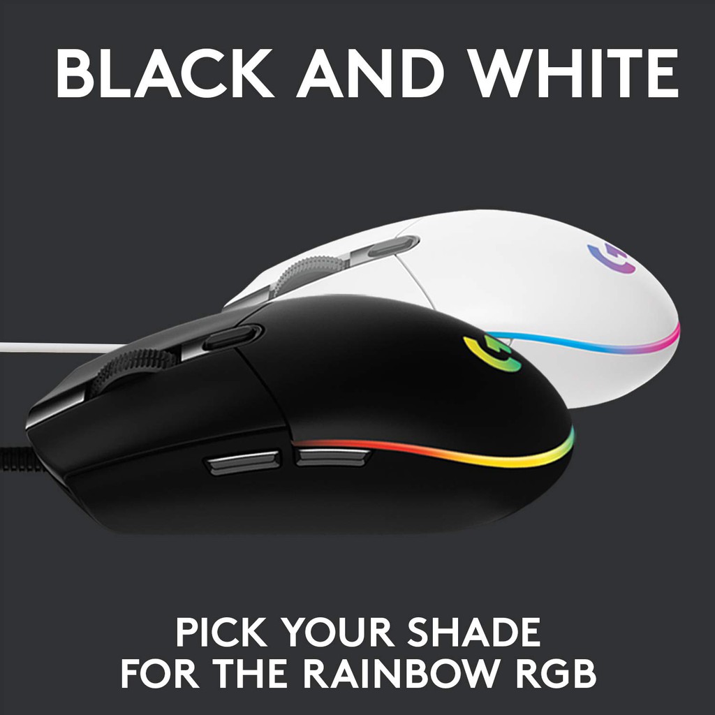 Logitech G102 V2 LIGHTSYNC RGB - 6 Button Gaming Mouse