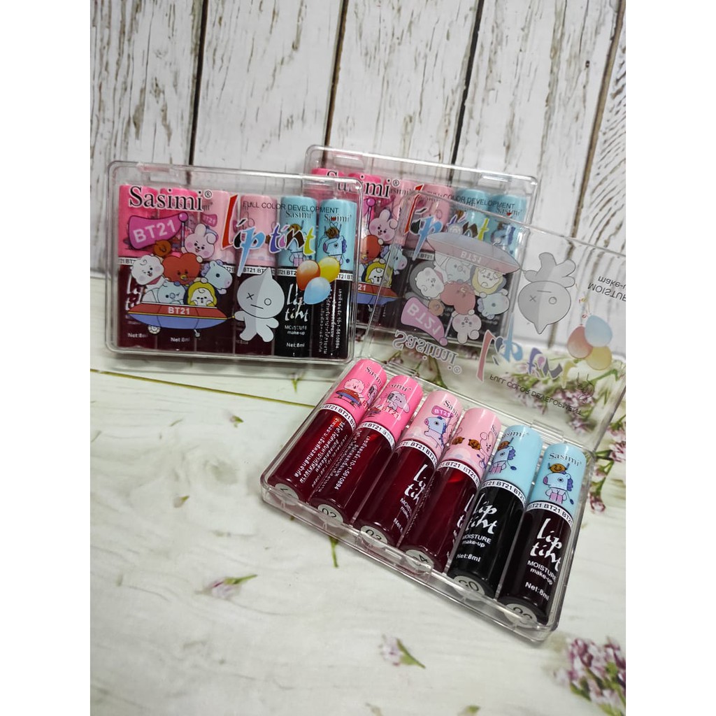 LIPTINT MINI ISI 6 KARAKTER BT21