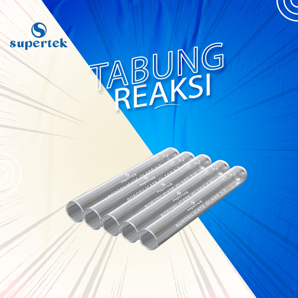 Tabung Reaksi - Test Tube 150 x 16 mm, 20 ml SUPERTEK - With RIM