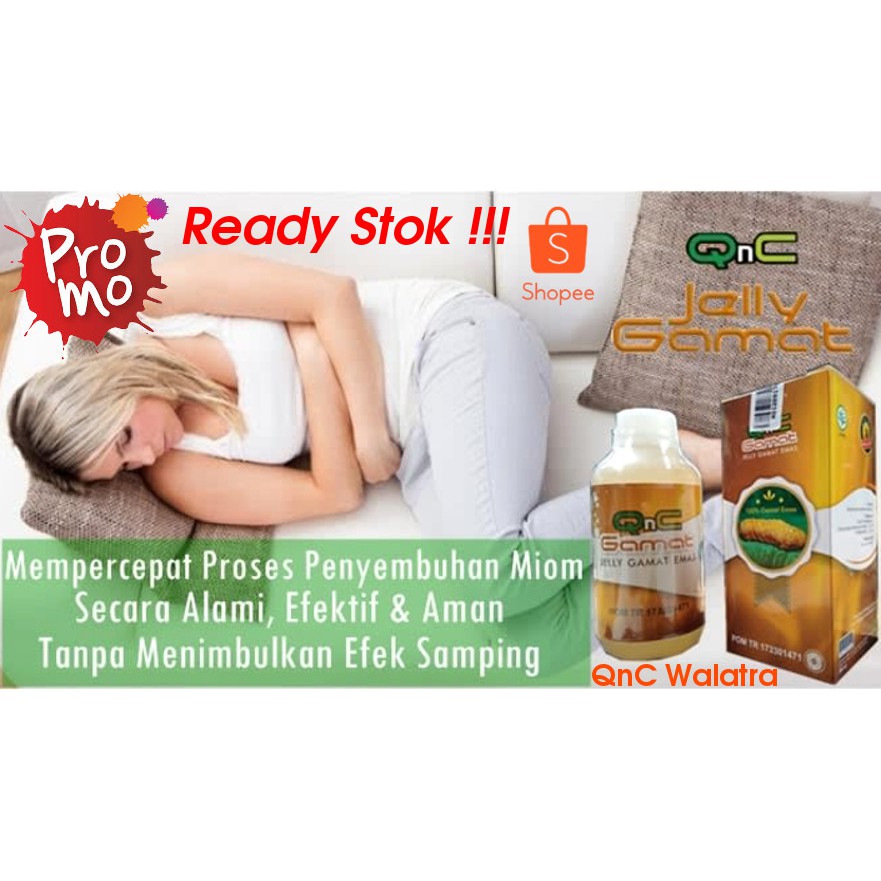 Obat Miom TANPA OPERASI - QnC Jelly Gamat Emas - Q N C Jelli Gamad Mas