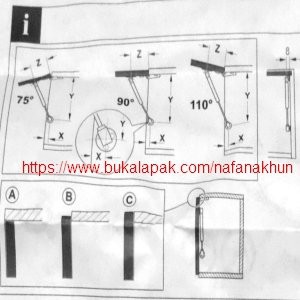 Dijual Hidrolik 120N HAFele  Hydraulic Gas Spring  Diskon