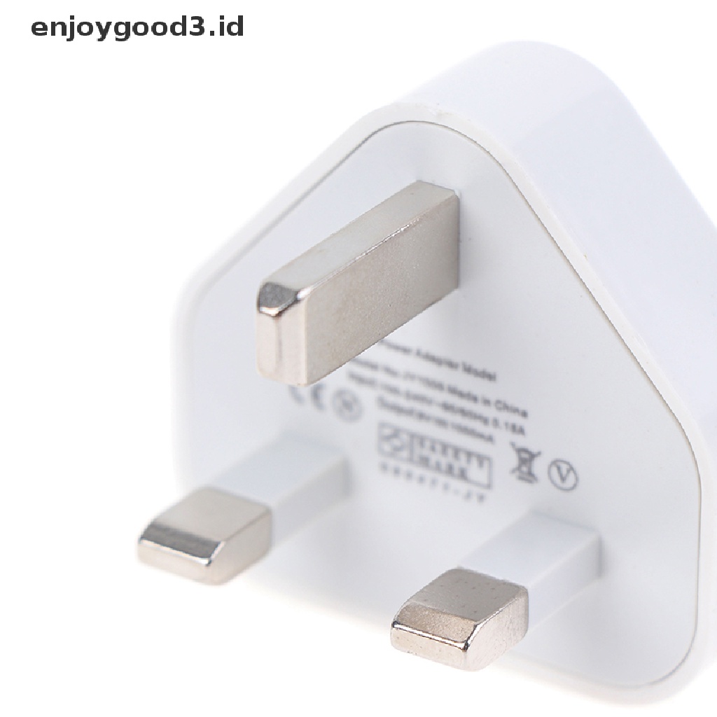 (Rready Stock) Adaptor Charger 1 Port USB 3 Pin UK ORIGINAL