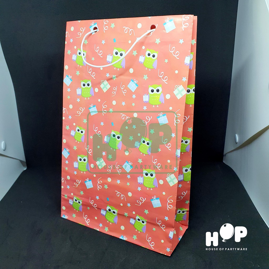 Kantong Kertas Ulang Tahun / Goodie Bag / Bungkus Snack / Tas Ultah Kertas Pesta / Tas Bingkisan-2