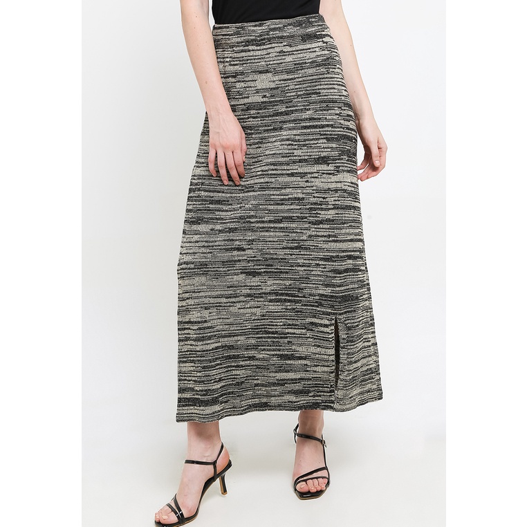 Noir Sur Blanc Skirt Black Cream Twisted