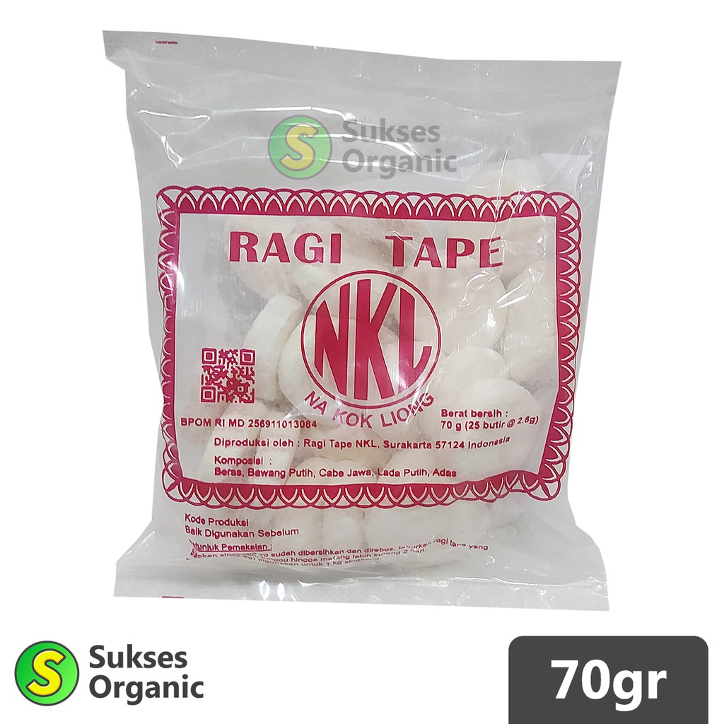 

Ragi Tape NKL 25 Butir 70gr Na Kok Liong