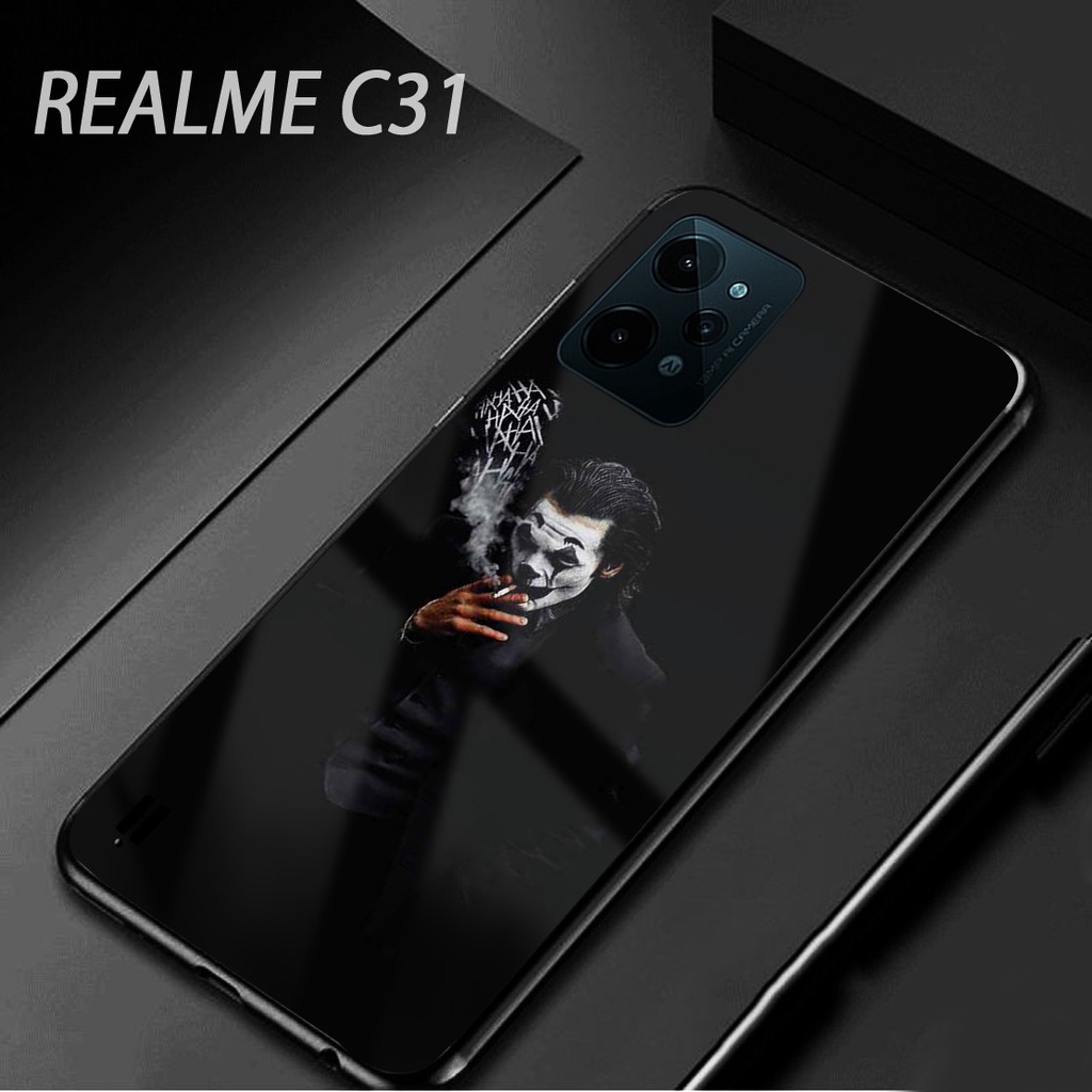 Softcase Glass Realme C31 C35 [G98] - Softcase Mirror - Softcase Kaca Realme - Softcase Glass - Soft