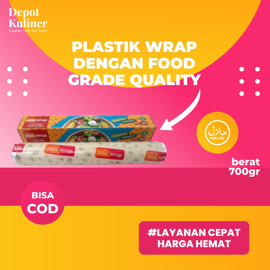 Plastic Wrap Alta 30cm 30 M Wrapping Plastik