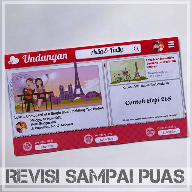 Undangan Murah Sosmed I Undangan Hepi 265