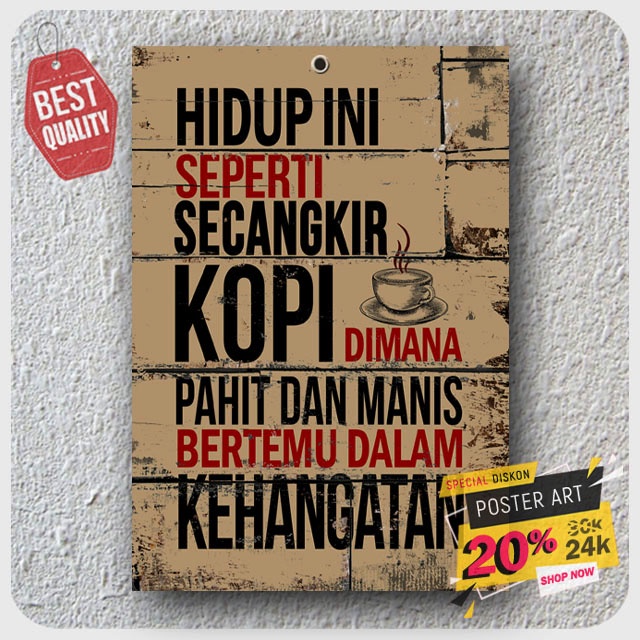 Hiasan dinding motivasi - Pajangan Poster Motivasi - Dekorasi rumah - quotes dinding - poster quotes - 203029STA